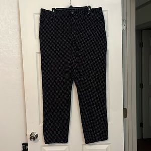 NWOT WOMEN’S POLKA DOT STRAIGHT LEG JEANS : SIZE 18